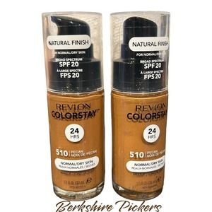 Revlon Colorstay 24HR‎ Longwear Makeup Foundation SPF20 510 Pecan X2